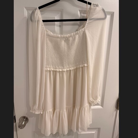 NWT Aritzia Wilfred Tempest Mini Dress White - Size S - Picture 7 of 9